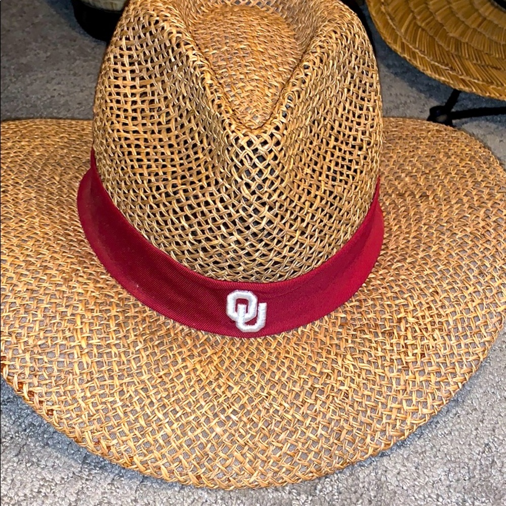 VINTAGE OU Sooners Straw Hat